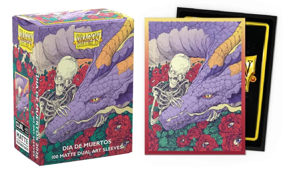 Dragon Shield - 100 Dual Art Sleeves Standard Size - Dia De Muertos 2026